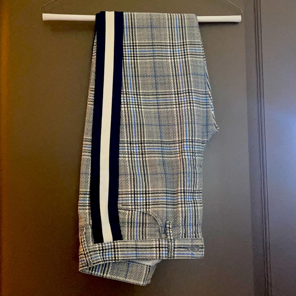 Mother pants with track stripes